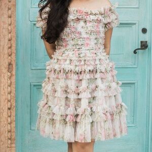 Floral Off-Shoulder Needle & Thread